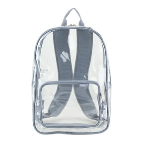 Eastsport Unisex Spark Clear 16" Backpack, Cool Grey