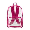 thumbnail interactive-video image 1 of Eastsport Unisex Spark Clear 16" Backpack, Fiery Pink, 1 of 8