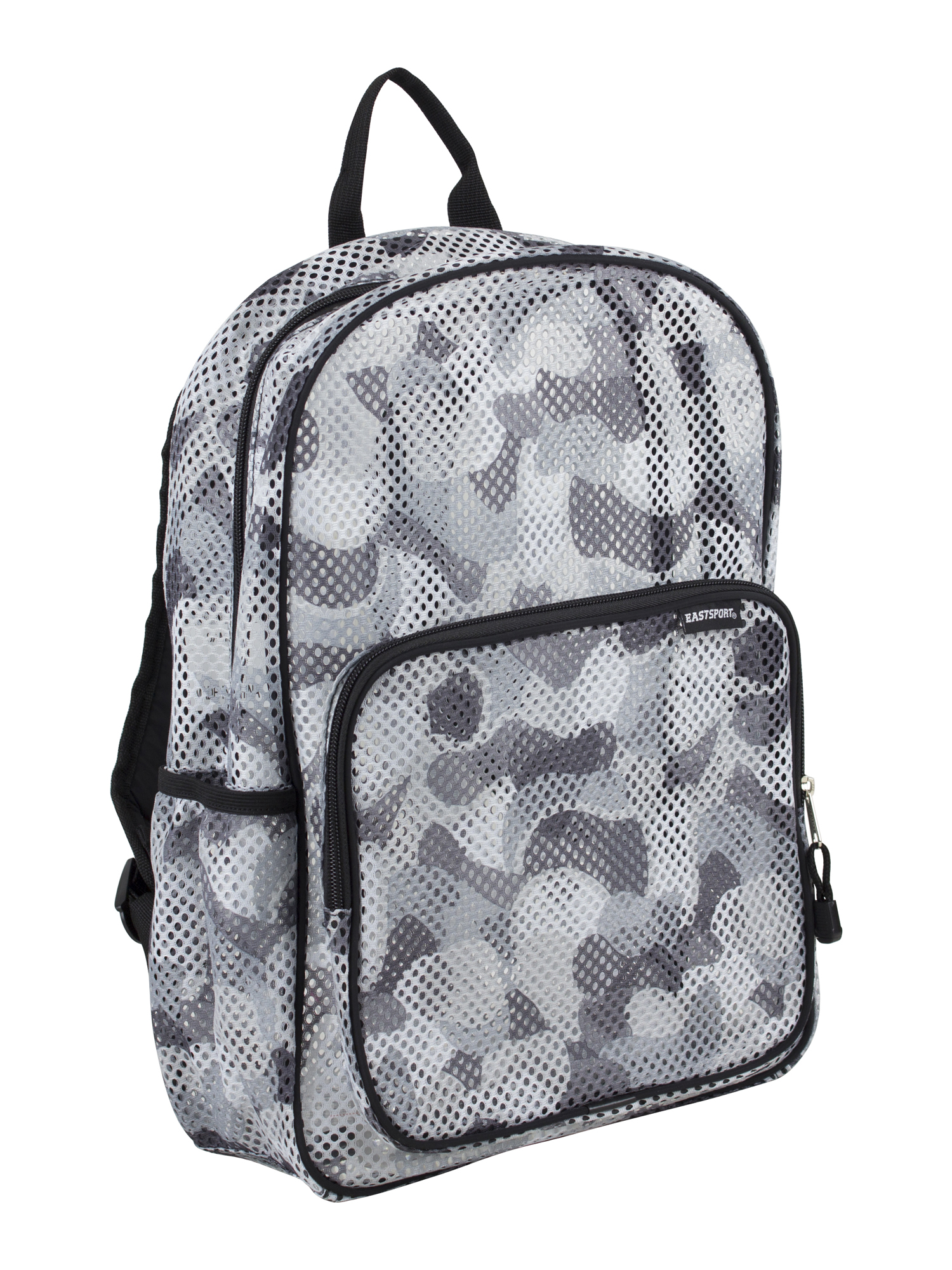Eastsport Unisex Spirit Mesh Backpack, Grey Cartoon Camouflage Print - image 1 of 6