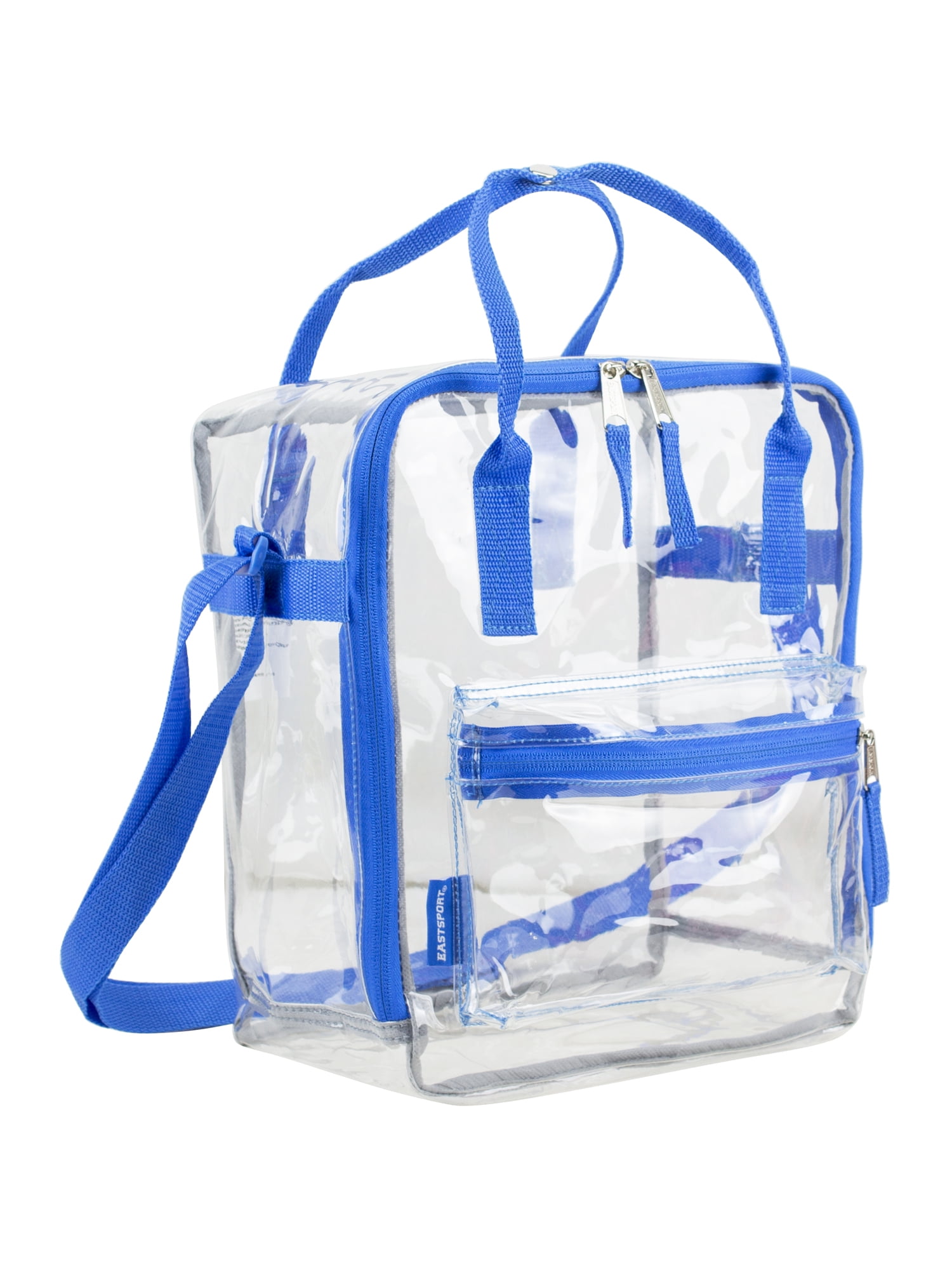 Eastsport Unisex Stadium Approved Clear Handbag Tote Crossbody, Royal Blue