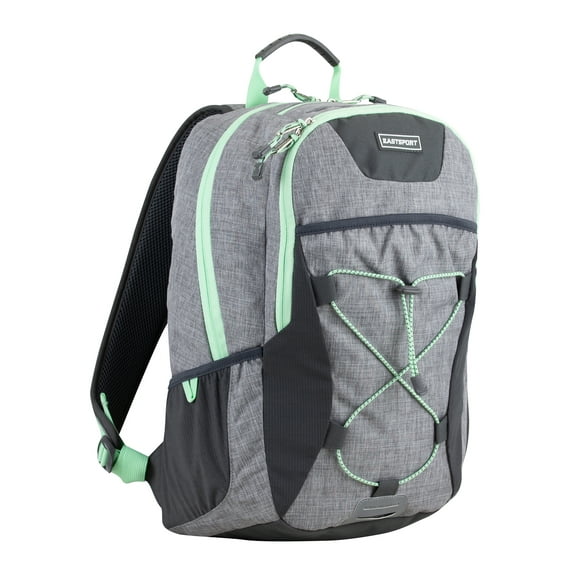 Eastsport Unisex Summit Bungee Backpack, Light Grey