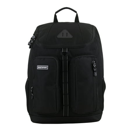 Eastsport Unisex Theo Top Loader Backpack, Black