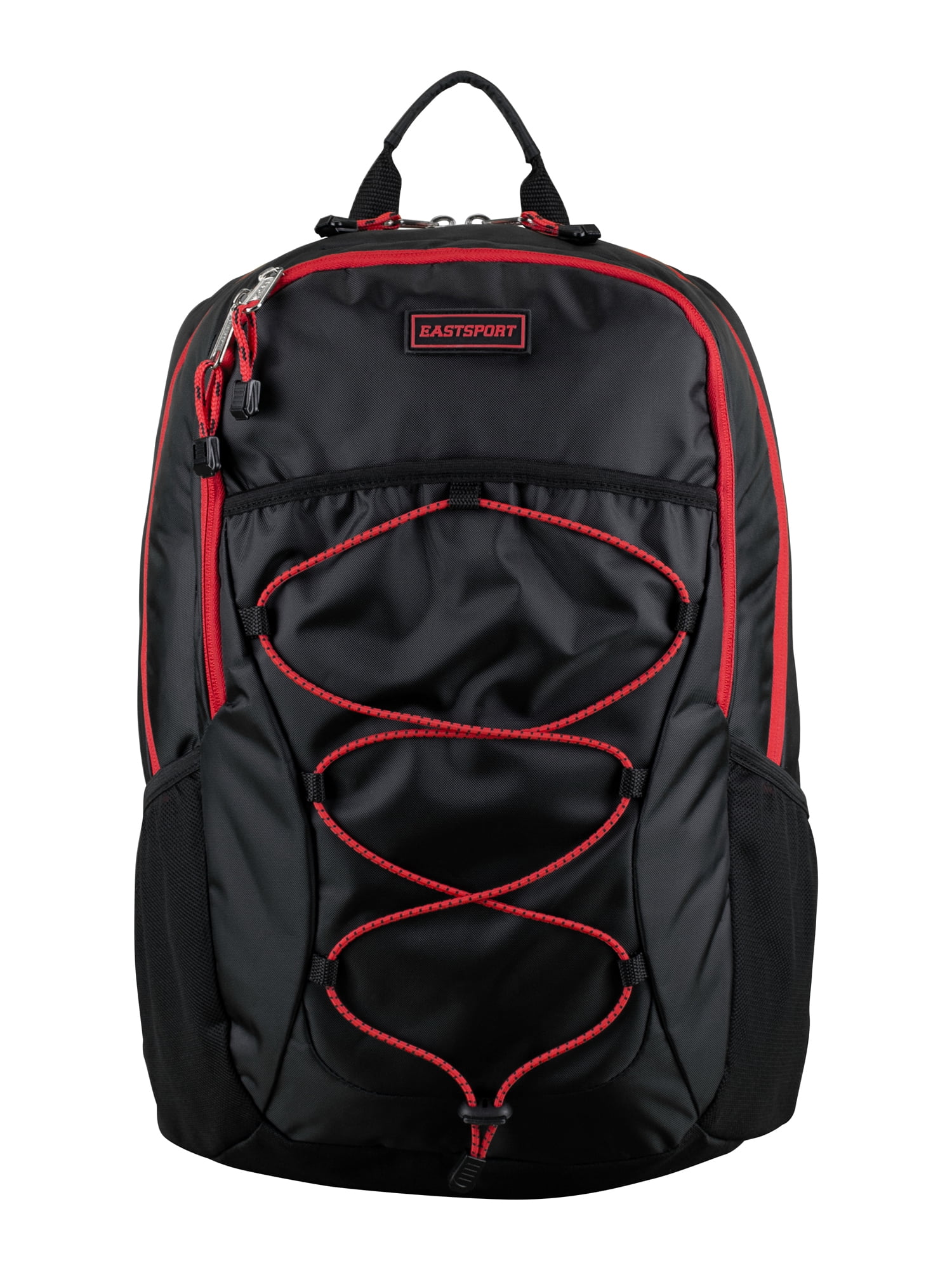 Eastsport Unisex Trailblazer Backpack, Black/Red