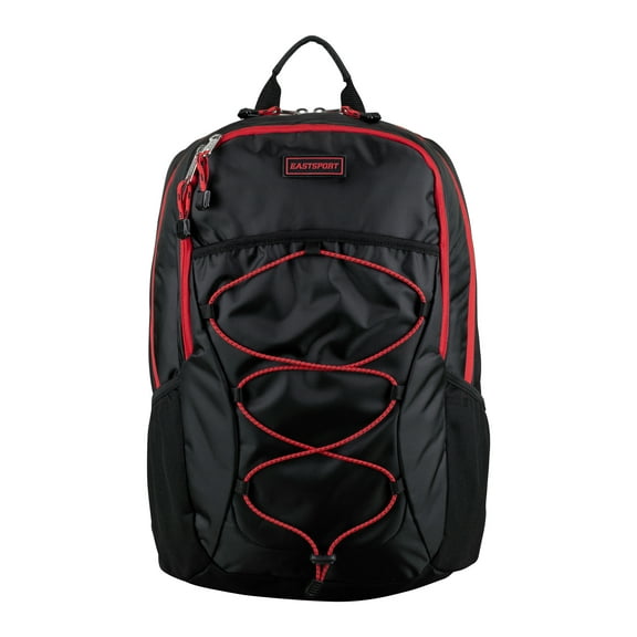 Eastsport Unisex Trailblazer Backpack, Black/Red
