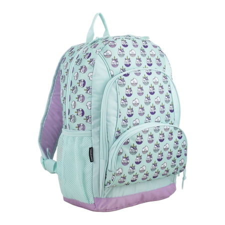 Eastsport Unisex Triple Pocket Backpack, Unicorn Donut Print