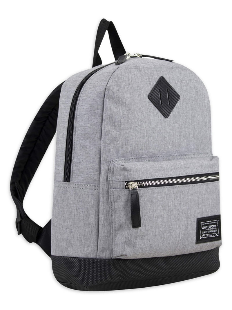 Eastsport Women's Compact Mini Backpack with Tech Sleeve Grey