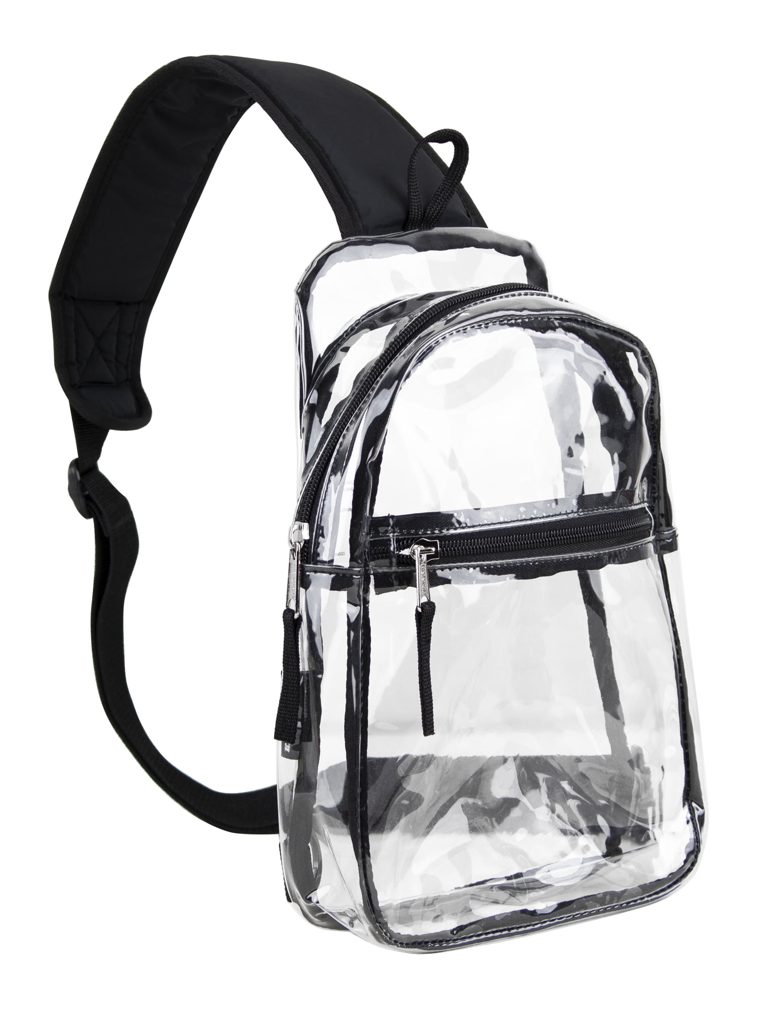 Eastsport Clear Stadium Messenger Bag in Black