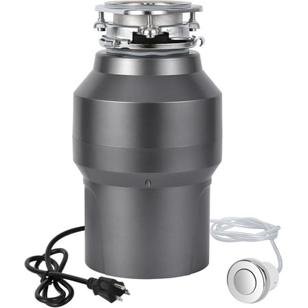 Eastvita 1/2 HP Garbage Disposal Food Waste Grinder - 380W 110V Continuous Feed Kitchen Sink Waste Disposer with 14 Inch Power Cord, 3500 RPM, Wireless Switches