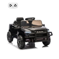 Eastvita 12V Licensed RAM Ride-On Pickup Truck, Remote, Suspension, Double Doors, Music, LED