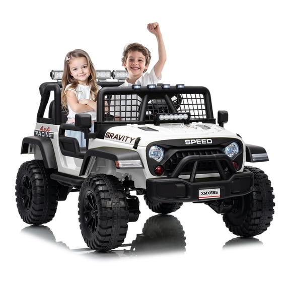 Eastvita 24V 2-Seater Ride-On Car, 4WD, Remote, Spring Suspension, LED, Music
