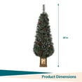 thumbnail image 1 of Eastvita 4.5FT (200LED) Pre-Lit Snow Flocked Artificial Christmas Tree, Potted, 200 LED Lights, Red Berries, Home Decor, 1 of 8