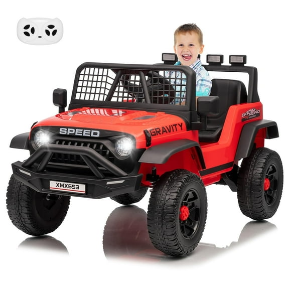 Eastvita Kids Electric Car, Parent Remote, 3 Speeds, 5MPH Max, Suspension, LED, Music