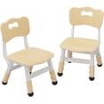 thumbnail image 1 of Eastvita Techigher Adj Kids Chair 2Pcs Set 3 Level H Adj Toddler Chairs For Ages 2 To 8 Stackable Lightweight Non Slip Foot Covers Ergonomic Support Durable Polypropylene For Home, 1 of 6