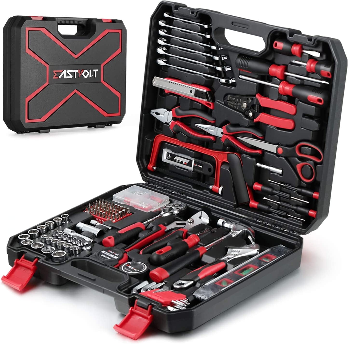 Eastvolt 218-Piece Household Tool Kit, Auto Repair Tool Set, Tool Eastvolt 218-Piece Household Tool Kit, Auto Repair Tool Set, Tool