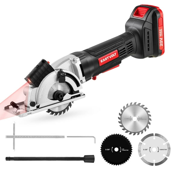 Eastvolt EVDMC040D 20V, 3.37 in Cordless Circular Power Saw, 4500 RPM