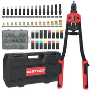 Eastvolt Rivet Nut Tool Kit, 16" Rivnut Tool Kit with 15 Metric and SAE Mandrels, 180 Pcs Rivet Nut Assortment Kit, Rugged Carrying Case, Ideal for Automotive, Home and DIY Projects