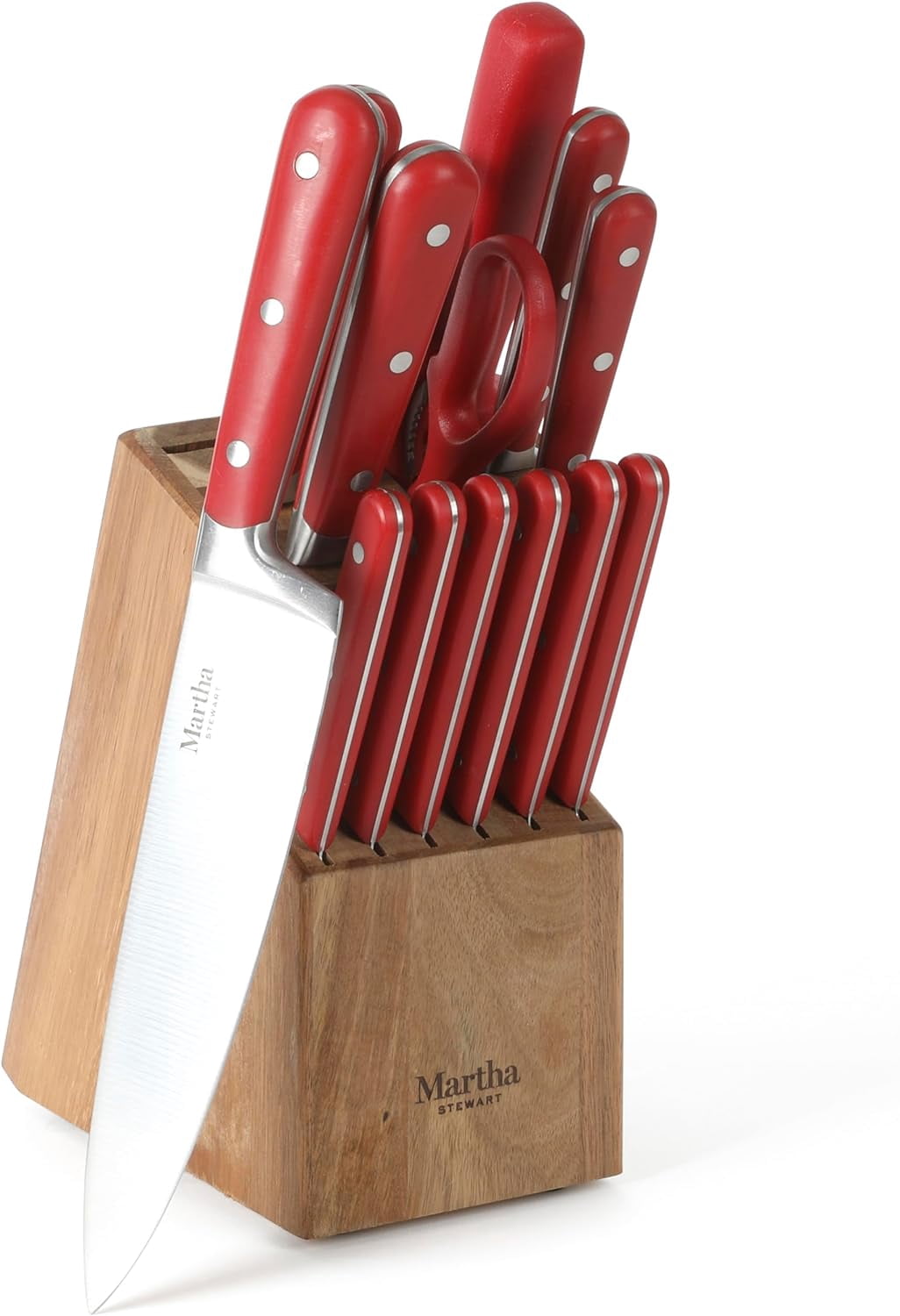 Eastwalk 14 Piece High Carbon Staineless Steel Cutlery Knife Block Set ...