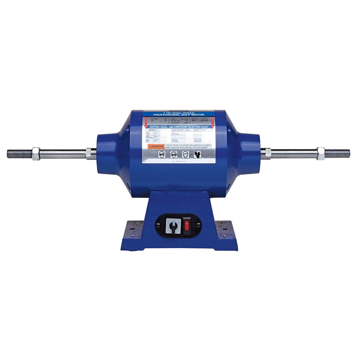 Eastwood 1 HP Buff Motor Dual Speed 1720/3400rpm Buffing and Polishing