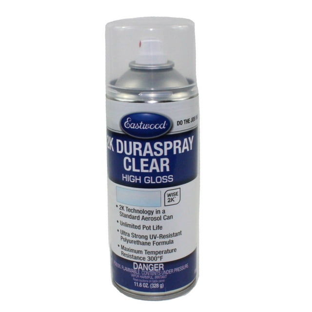 Eastwood 2K DuraSpray Clear High Gloss Spray Paint