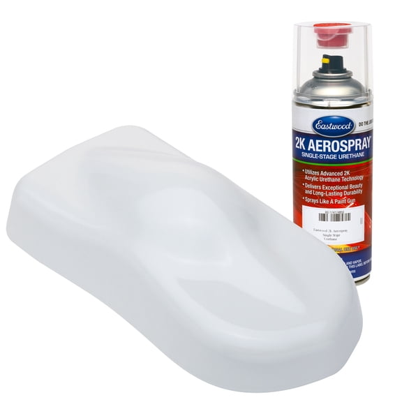 Eastwood 2k Aerospray Fleet White Single Stage Urethane Automotive Spray Paint