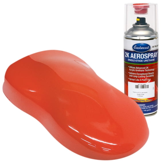 Eastwood 2k Aerospray Hugger Orange Carousel Red Single Stage Urethane Automotive Spray Paint