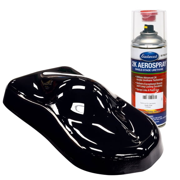 Eastwood 2k Aerospray Interstate Black Single Stage Urethane Automotive Spray Paint