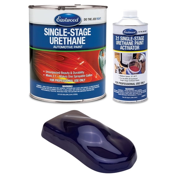Eastwood 3:1 Galaxy Purple Pearl Single Stage Urethane Automotive Spray Paint 1 Sprayable Gallon Kit