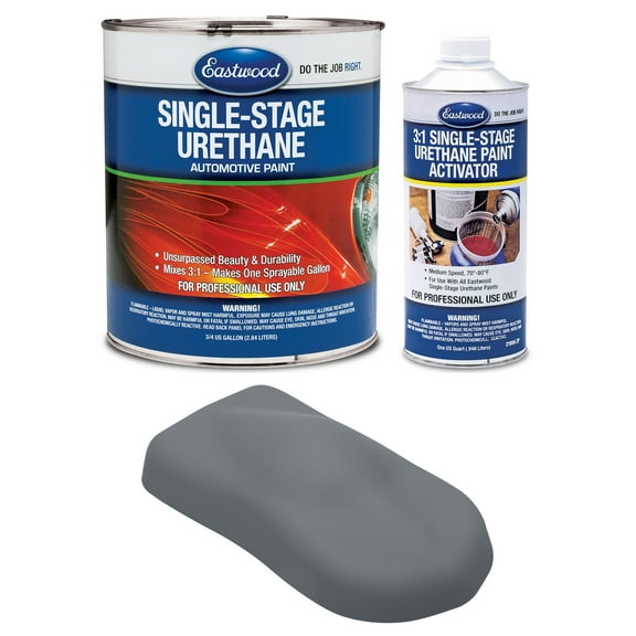 Eastwood 3:1 Rat Rod Matte Gray Single Stage Automotive Spray Paint 1 Sprayable Gallon Kit