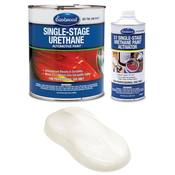 Eastwood 3:1 Wimbledon White Single Stage Urethane Automotive Spray Paint 1 Sprayable Gallon Kit