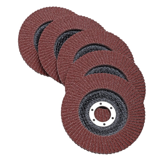 Eastwood 4.5 Inch Flap Disc 60 Grit Aluminum Oxide for Sanding Grinding Deburring 5 Pack