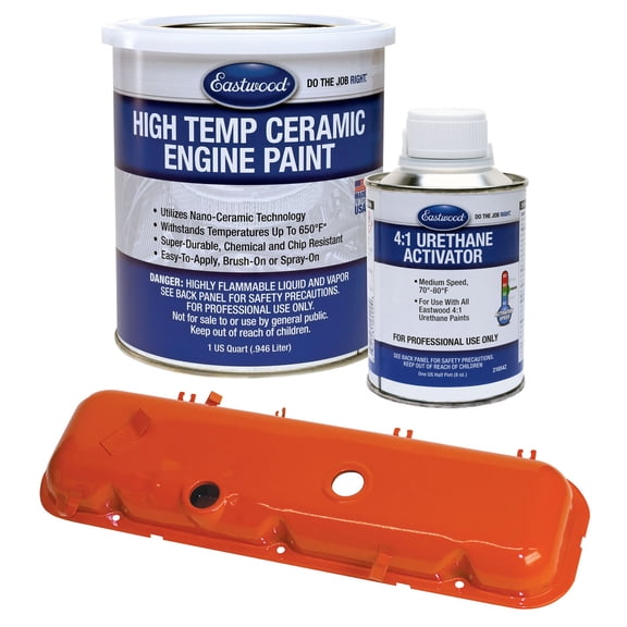 Eastwood Chevy Orange High Temperature Ceramic Engine Paint and Activator