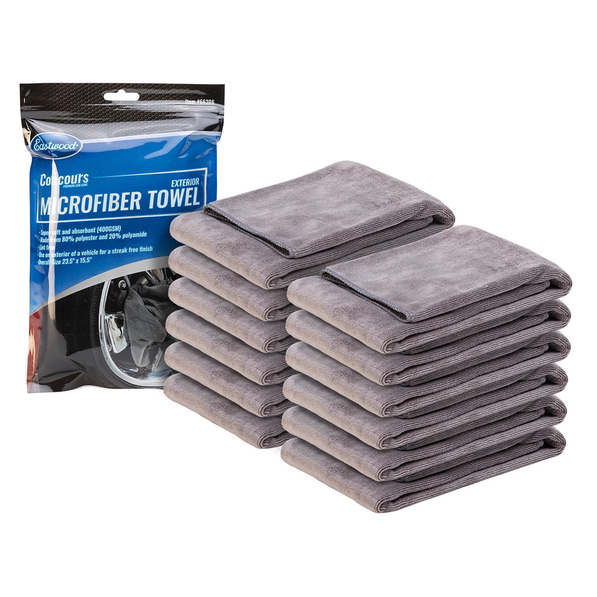Eastwood Concours Exterior Microfiber Drying Towel Set 12 Pack