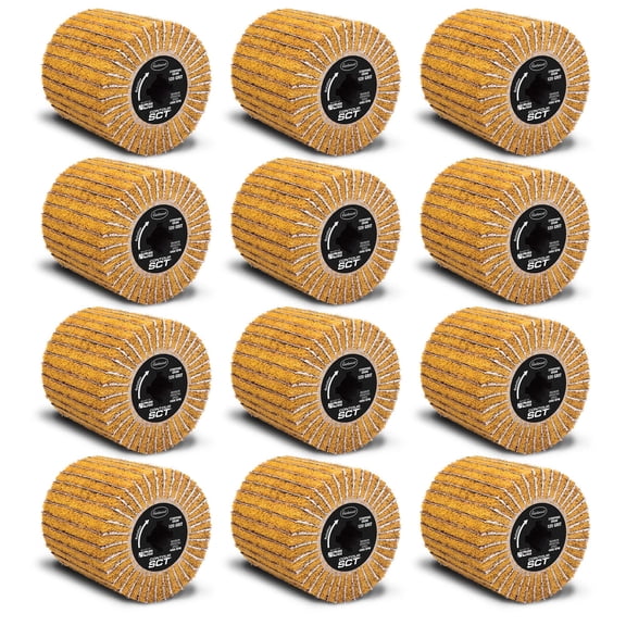 Eastwood Contour SCT 120 Grit Interleaf Stripping Drum Paint Stripper | Surface Conditioning Tool Drum | Multi-Purpose Paint & Rust Removal, Metal Surface Finishing & Polishing Wheel Drums | 12-Pack