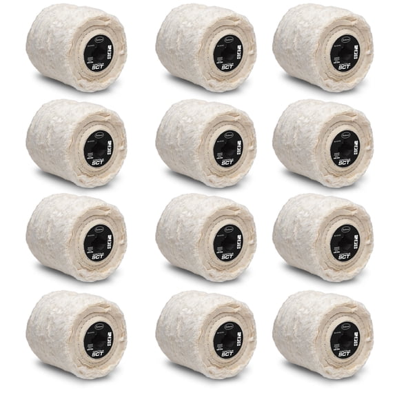 Eastwood Contour SCT Spiral Sewn Buff | Surface Conditioning Tool Drum | Metal Polishing and Finishing | 12-Pack