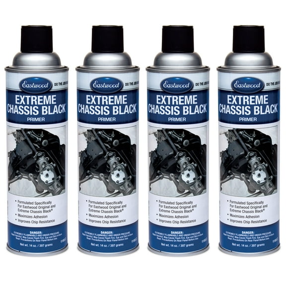 Eastwood Extreme Chassis Black Primer Spray Paint Aerosol 14 oz 4 Pack