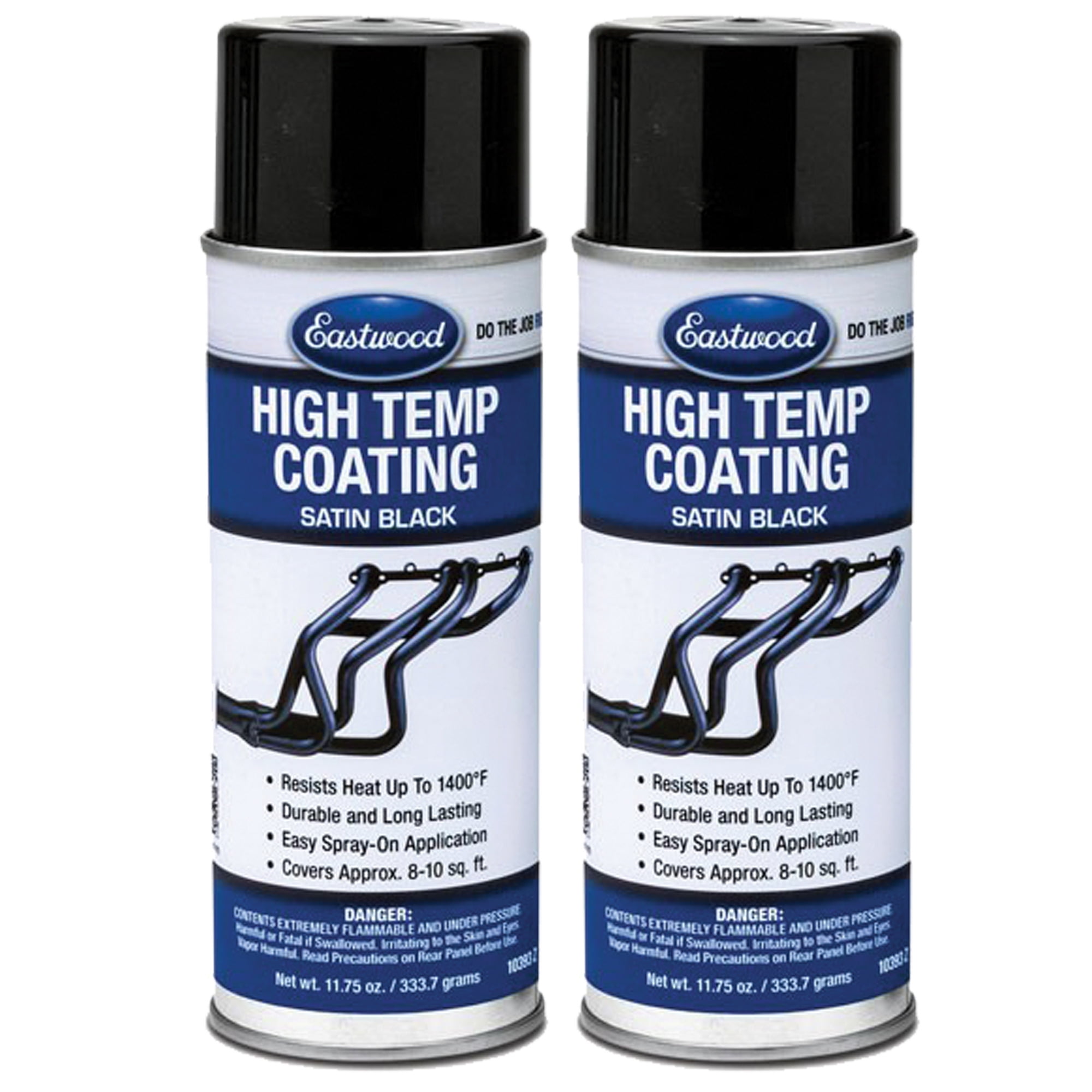 Eastwood High Temperature Satin Black Exhaust Manifold Coating Paint