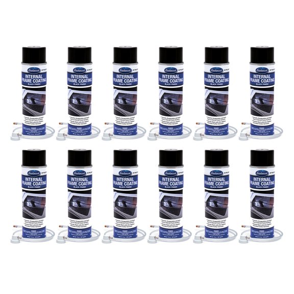 Eastwood Internal Frame Coating Rust Prevention Aerosol Black 12 Pack