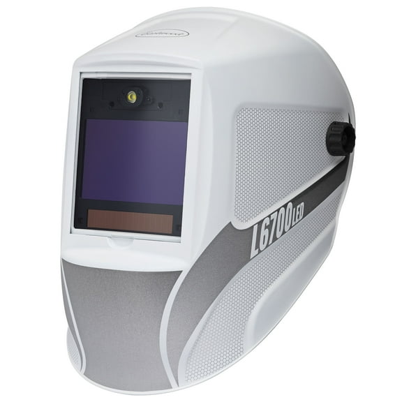 Eastwood L6700 MIG TIG Welding Helmet Matte White with LED Light