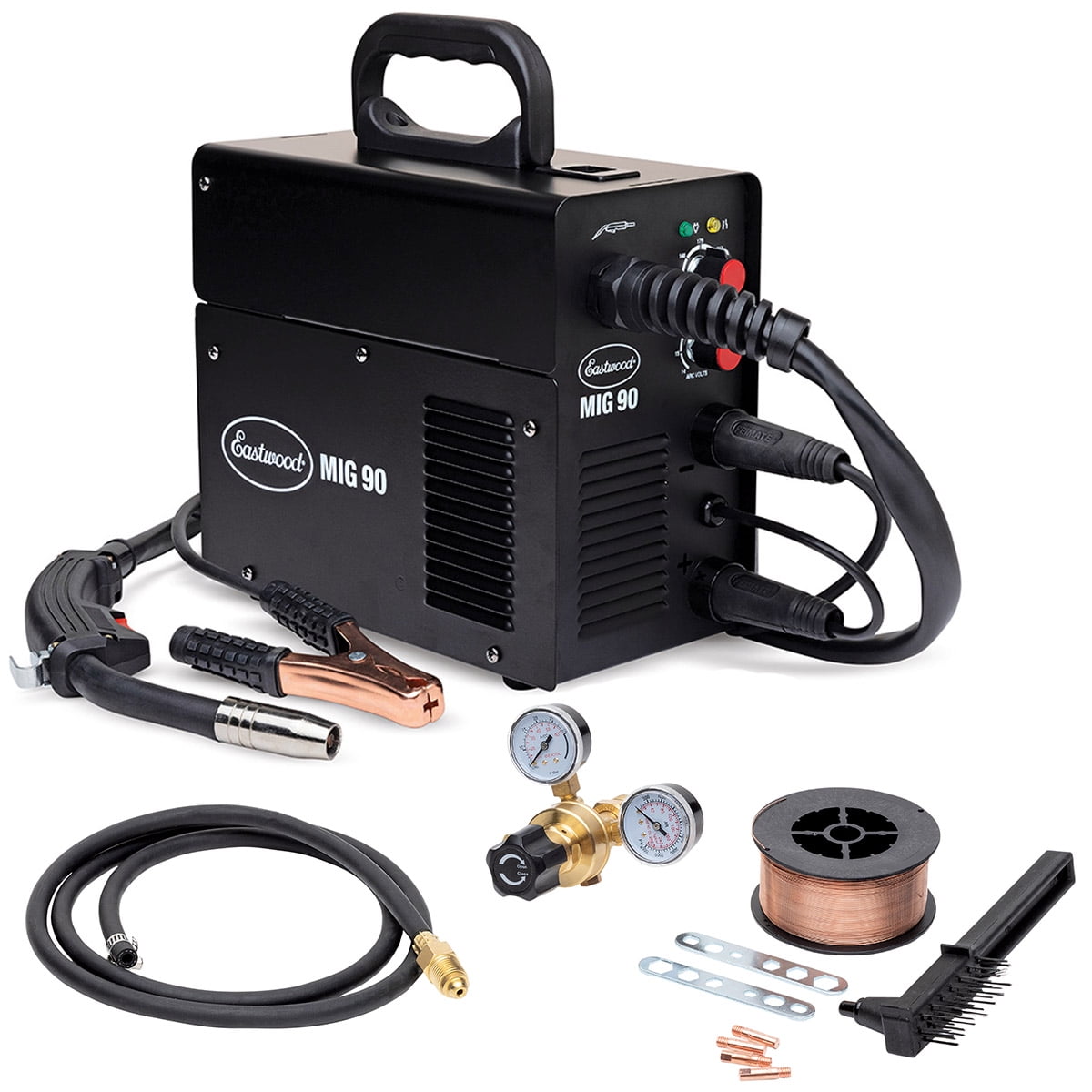 Eastwood MIG 90 Amp Welder for Steel Up to 1/8", 14.52 lbs