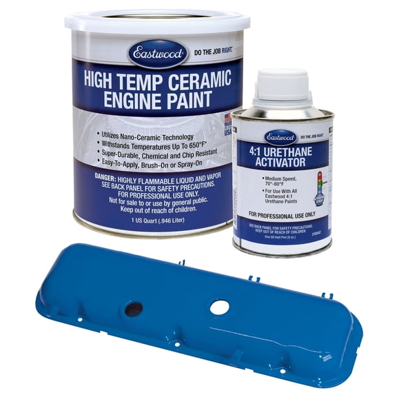 Eastwood Old Ford Blue High Temperature Ceramic Engine Paint and Activator