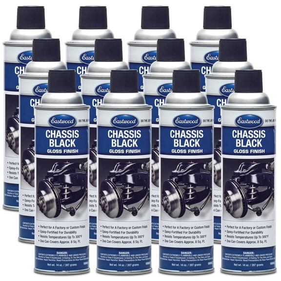 Eastwood Orginal Gloss Chassis Black Frame Spray Paint 14 Oz Aerosol 12 Pack