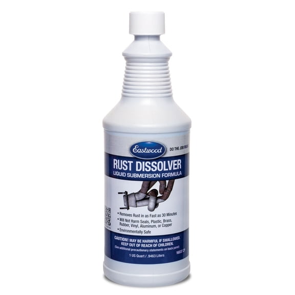 Eastwood Rust Remover Dissolver Quar t Fast-Acting Rust Remover for Metal Restoration