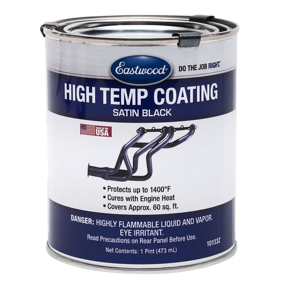 Eastwood Satin Black High Temperature Resistant Paint 1400F Exhaust & Manifold Coating