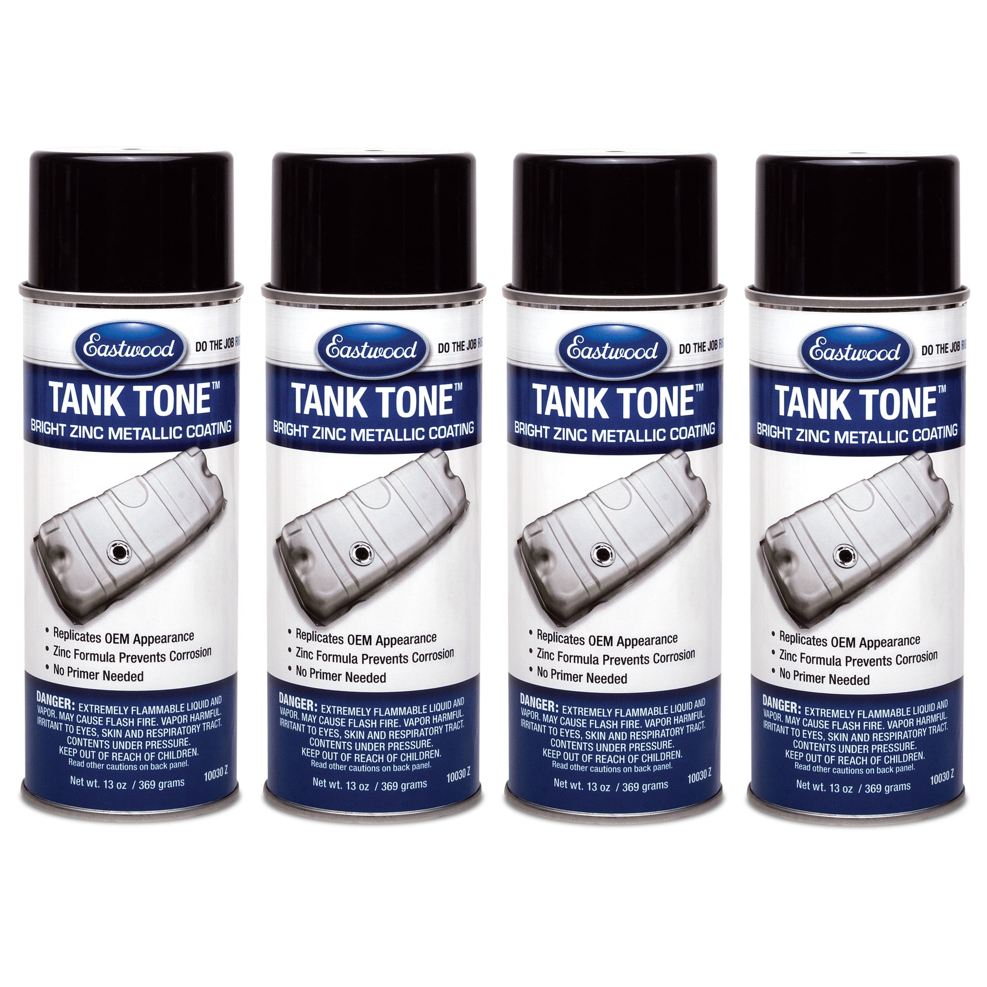 Eastwood Tank Tone Metallic Coating Acrylic Lacquer Spray Paint Aerosol 13 oz 4 Pack