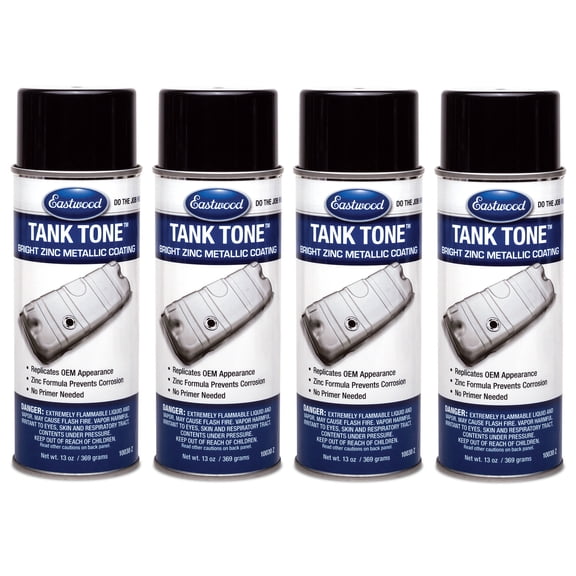 Eastwood Tank Tone Metallic Coating Acrylic Lacquer Spray Paint Aerosol 13 oz 4 Pack