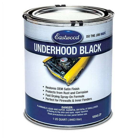 Eastwood UNDERHOOD BLACK Semi Gloss Paint Quart