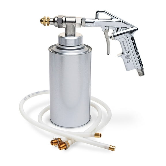 Eastwood Undercoating Gun With Two Adjustable Hoses Bottle Straight Spray Tips