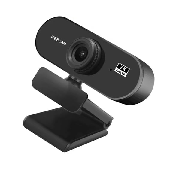 Easy 2K 1080P 720P 480P FullHD Webcam with Wide Angled Lens and Auto Focused for Streaming and Video Meetings