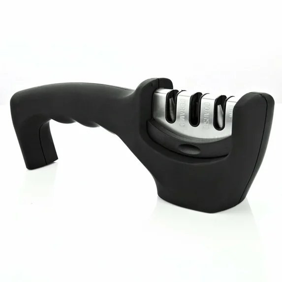 Easy 3-Stage Professional Chef'S Kitchen Knife Sharpener Diamond Hone Man