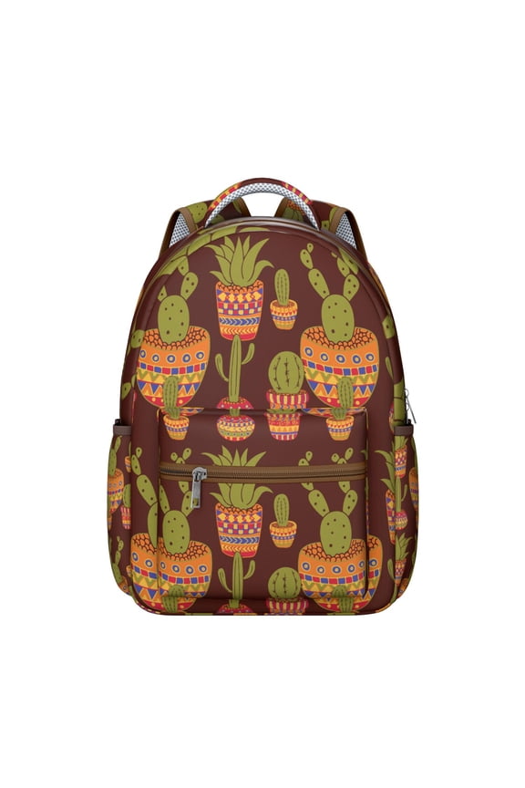 Easy-Access Cactus Laptop Backpack for Busy College Students: Designed for School and Work with Multiple Compartments, a Perfect Gift for Those Who Need Efficiency and Style This Academic Season